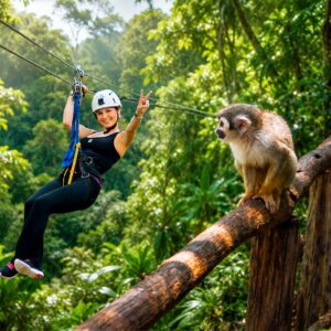 Monkey land & zipline